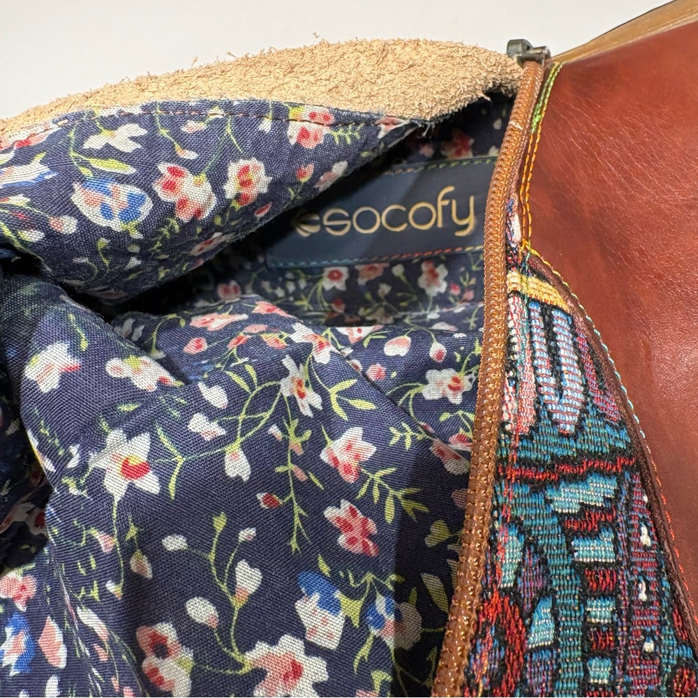 Bohemian Socofy Patchwork Lace-Up Boots - Picture 11 of 12